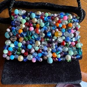 Hand beaded evening purse. NWOT
